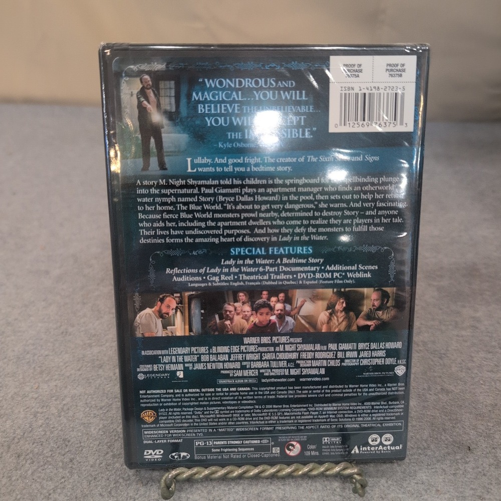 Lady in the Water DVD Widescreen Edition M Night Shyamalan Paul Giamatti NEW - Picture 2 of 2